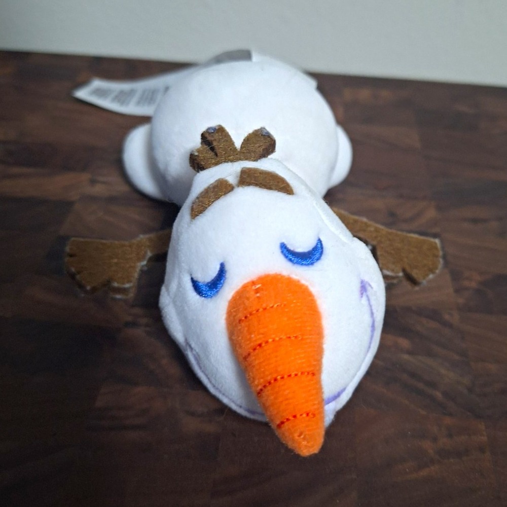 Disney Store Frozen Sleeping Olaf Plush Laying Down Snowman Plushie